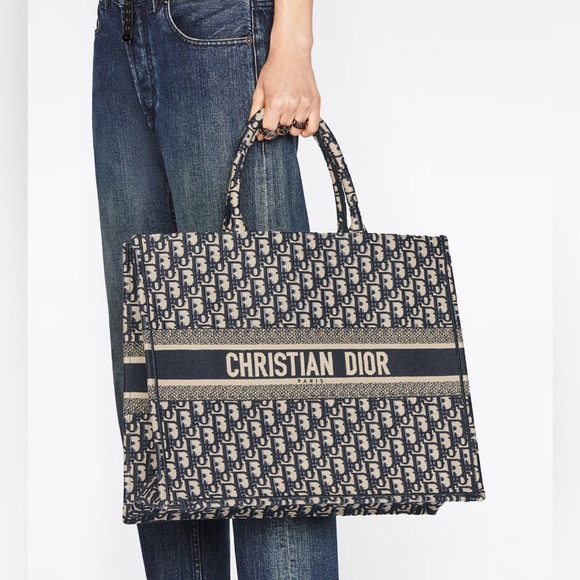 Pristine Christian Dior Large Book Tote - Picture 7 of 8